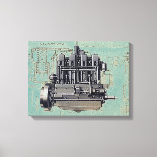 Toile Tirage mécanique des moteurs de premiers équipemen (Recto)