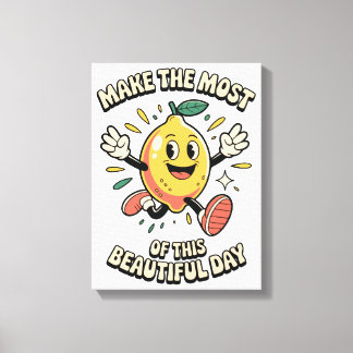 Toile Tirez le Meilleur Parti – Affiche d'Art Citron