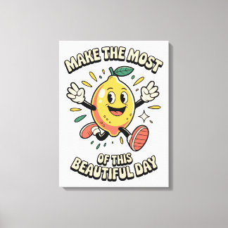 Toile Tirez le Meilleur Parti – Affiche d'Art de Citron