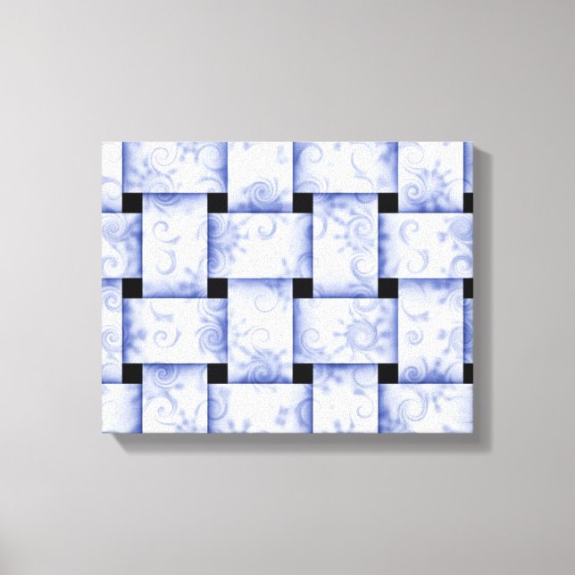 toile tissée bleu bébé (Recto)