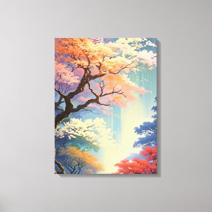 Toile Titan : Un arbre majestueux dans la forêt