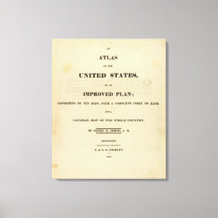 Toile Titre Page Atlas of the United States