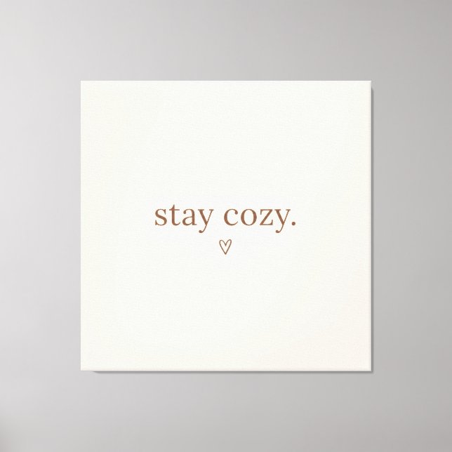 Toile Toiles en acrylique "Cozy Vibes" (Recto)
