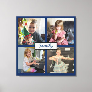 Toile Toiles personnalisées avec photos de famille