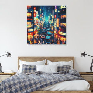 Toile Tokyo en Mouvement