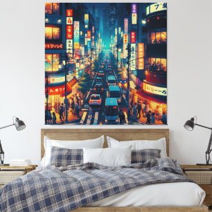 Toile Tokyo en mouvement