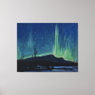 Toile Tom Thomson - Northern Lights, célèbre oeuvre d'ar
