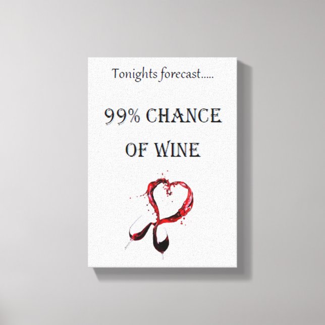 Toile Tonights prévoit 99% de chance de vin (Recto)