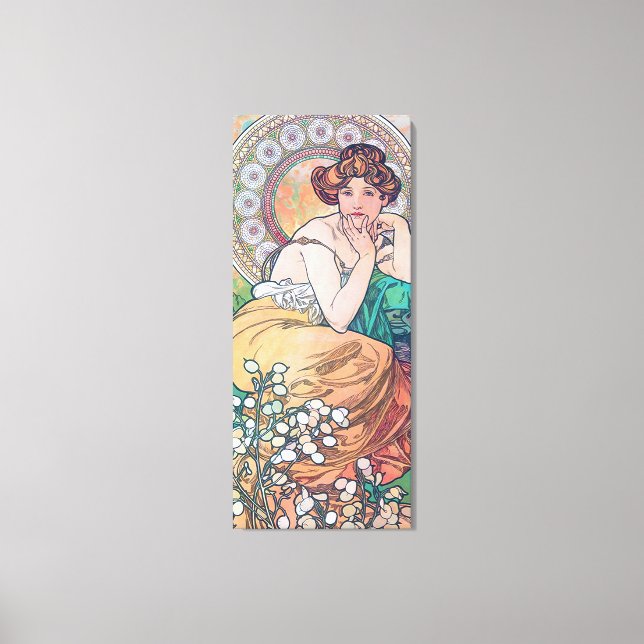 Toile Topaz (Quatre Bijoux), Alphonse Mucha (Recto)