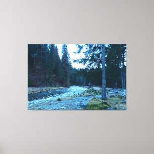 Toile Torrent de Montagne Impétueux – Nature Sauvage Rou