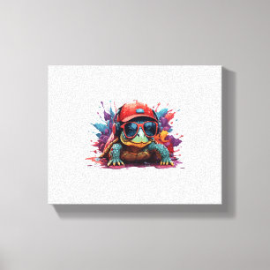 Toile tortue animal art I cool tortue mignonne