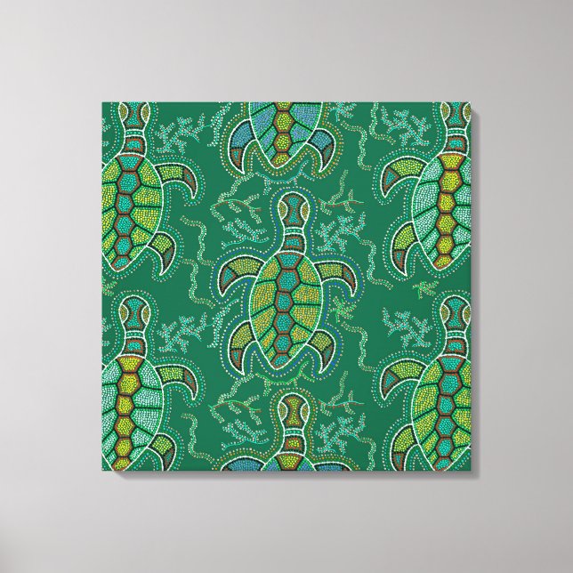 Toile Tortue des Caraïbes (Recto)