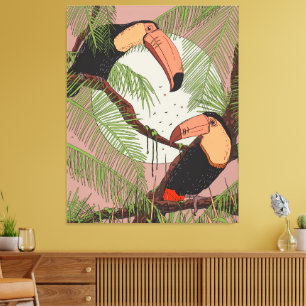 Toile Toucans Vintage