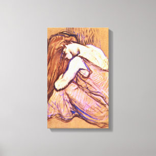 Toile Toulouse-Lautrec - Femme Comportant Les Cheveux