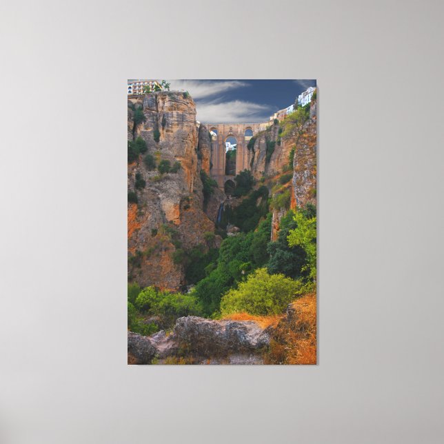 TOILE TOUR DE AU-DESSUS- RONDA, ESPAGNE (Recto)