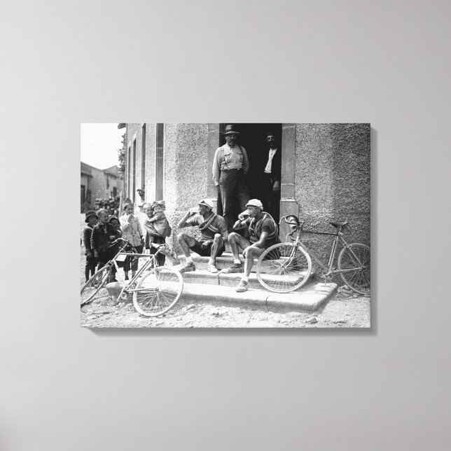 Toile Tour de France 1921 Après L'Étape Bière (Recto)