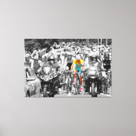 Toile Tour de France Jaune Jersey Peloton Course cyclist