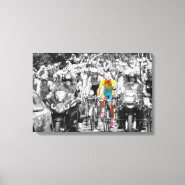 Toile Tour de France Jaune Jersey Peloton Course cyclist
