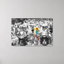 Toile Tour de France Jaune Jersey Peloton Course cyclist