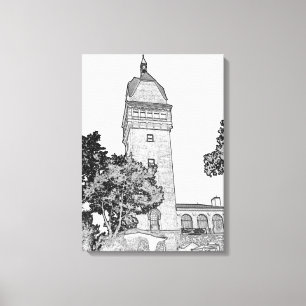 Toile Tour de Heublein - art de croquis du Connecticut
