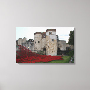 Toile Tour de Londres avec les pavots en céramique -