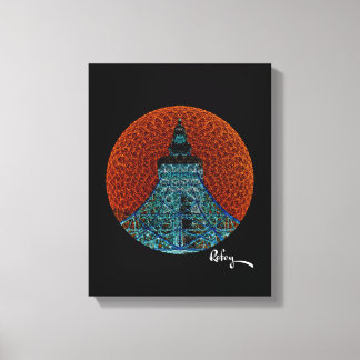 Toile Tour de Tokyo fracturée par Rofey
