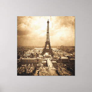 Toile Tour Eiffel 1900 d'Universelle d'exposition