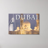 Tour Eiffel Burj al Arab | Mosquée le soir à Dubaï