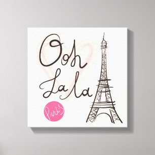 Toile Tour Eiffel Dessinée À La Main