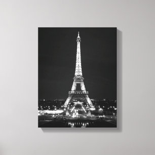 Toile Tour Eiffel en soirée