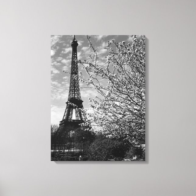 Toile Tour Eiffel Paris vintage (Recto)