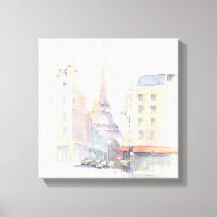 Toile Tour Eiffel Paris Watercolor