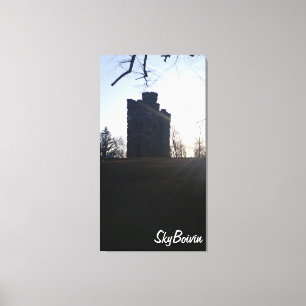 Toile Tours de Bancroft au coucher du soleil