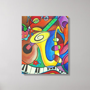 Toile Tout ce jazz ! Copie par le studio Burke©