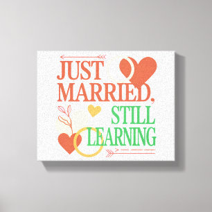 Toile Tout juste mariés, toujours en apprentissage Saint