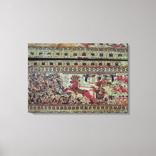 Toile Toutankhamon sur son char attaque les Africains