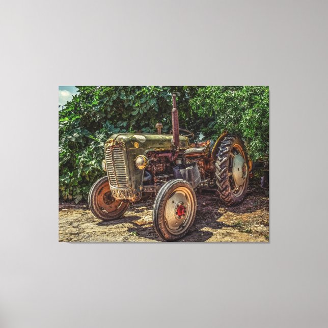 Toile Tracteur antique (Recto)