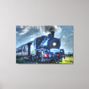 TOILE TRAIN À VAPEUR QUÉENSLAND AUSTRALIE AVEC EFFETS AR