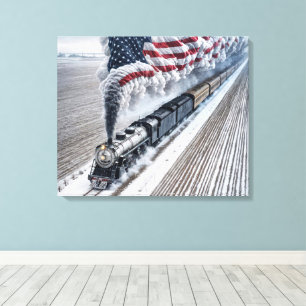 Toile Train américain de la liberté