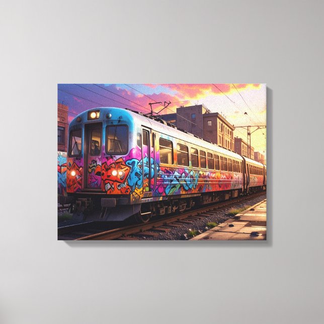 Toile Train de graffiti (Recto)