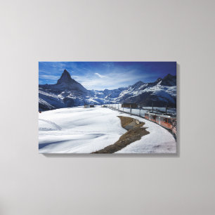 Toile Train et Matterhorn ferroviaires de Gornergrat