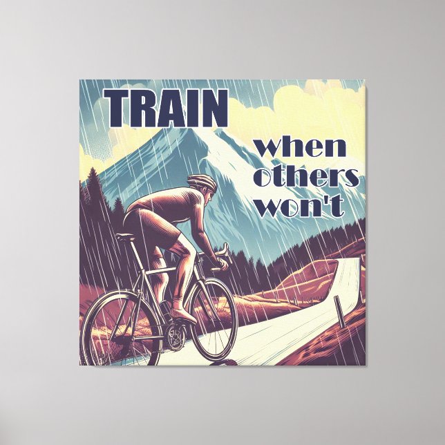 Toile Train quand d'autres ne feront pas de vélo (Recto)