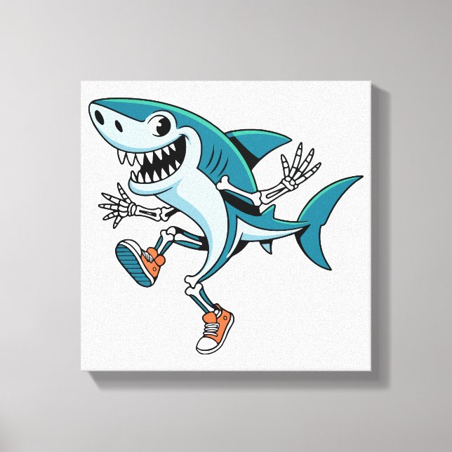 Toile Tralalero Tralala SkeleBoo Halloween Conception (Recto)