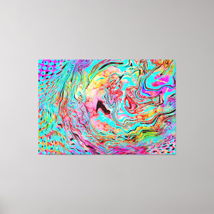 Toile Tranquillité Abstrait Fluid Art