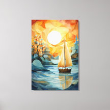 Tranquillité d'automne : Aquarelle Abstraite autom