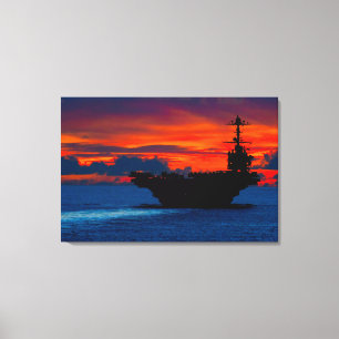Toile TRANSPORTEUR D'AÉRONEF AMÉRICAIN - CVN-73 24x36