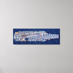 Toile TRANSPORTEUR D'AÉRONEF AMÉRICAIN - CVN 78 (48x16 p