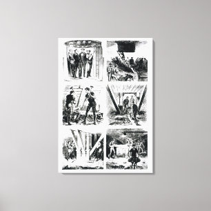 Toile Travaillez à l'intérieur des caissons, constucting