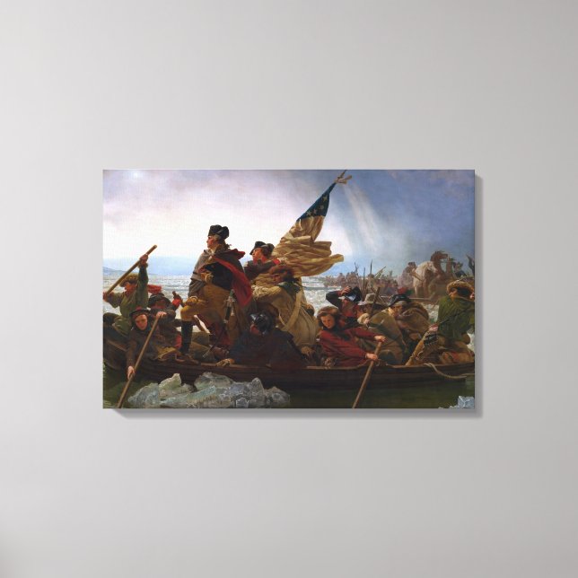 Toile Traversée du fleuve Delaware, George Washington (Recto)