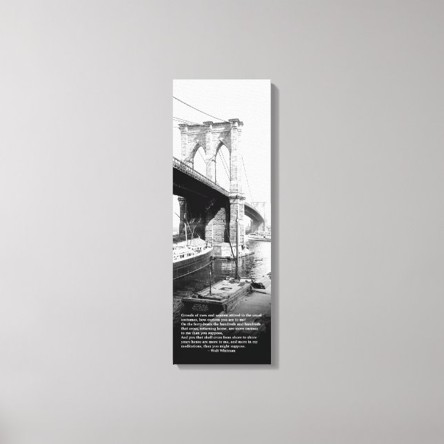 Toile Traverser Brooklyn Ferry Walt Whitman (Recto)